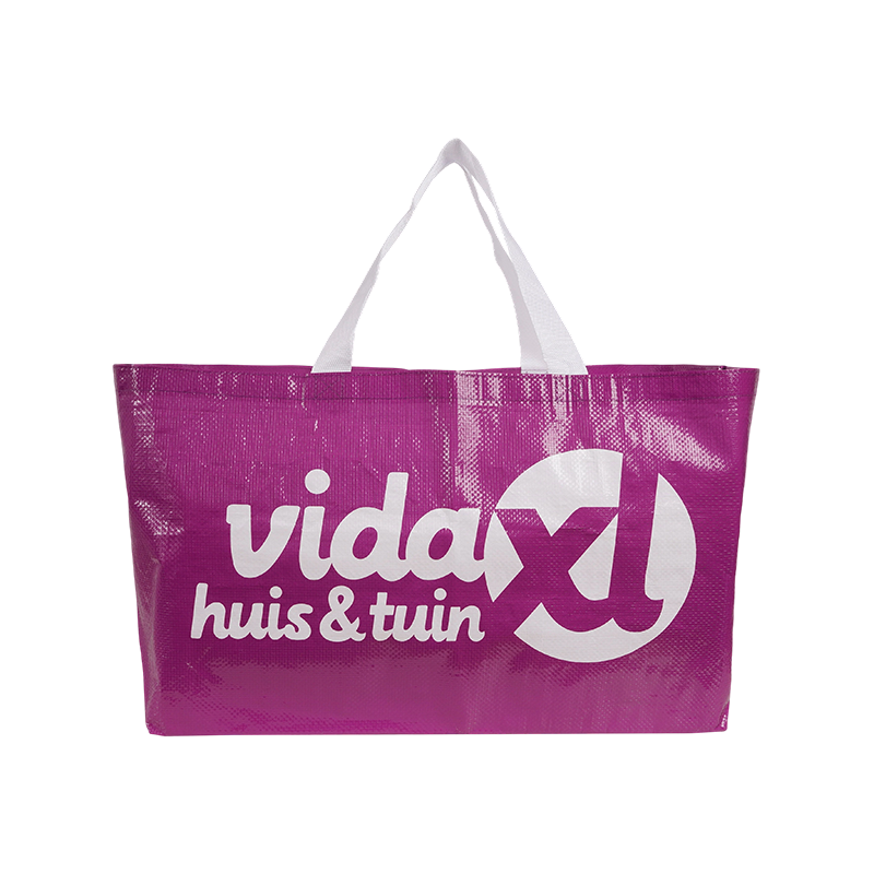 Durable Laminated Polypropylene Woven Plastic Handle  RPP Recycled Shopping Bag