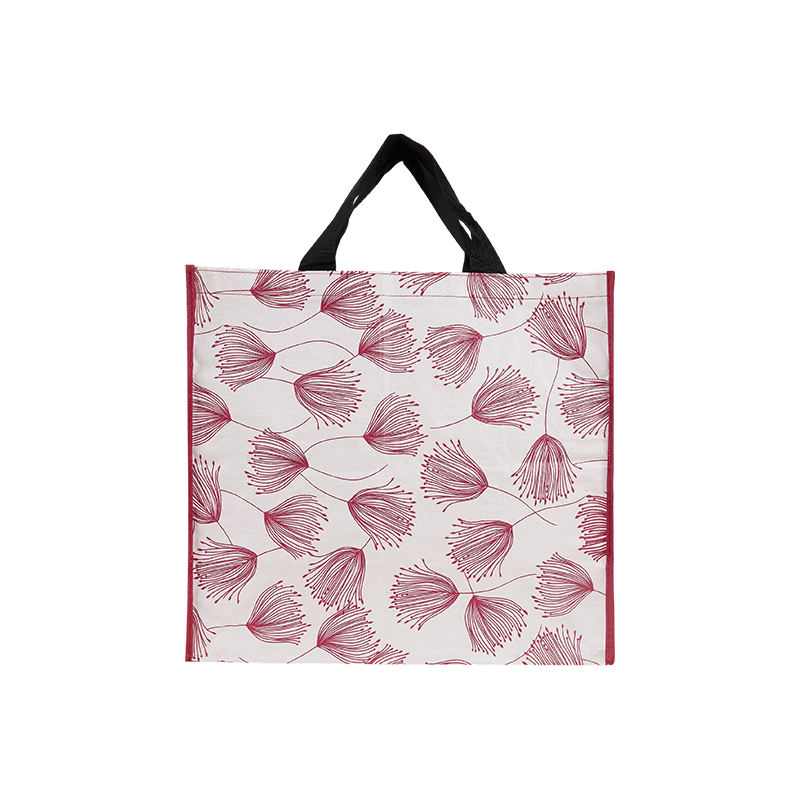 Foldable Reusable Woven Shoes Clothes RPP Recycled  Shopping Bag With Handle