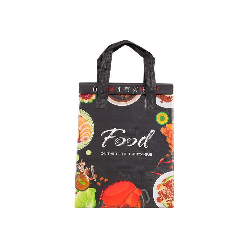 RPET Non-Woven Takeout Food Waterproof Self-Sealing Insulated Bag