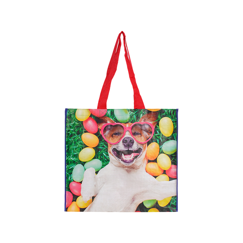 Special Theme Pattern Eco-Friendly Woven RPP Recycled  Shopping Bag Handbag Gift Bag